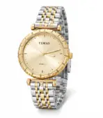 Elegant Timas Quartz Watches – Stainless Steel Belt, Lightweight Men & Women Watches