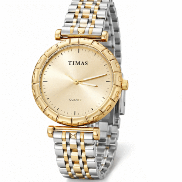 Elegant Timas Quartz Watches – Stainless Steel Belt, Lightweight Men & Women Watches