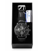 TIMAS WATCH FOR MEN – Leather Strap Black – Silver Dial – Orignal Premium Quartz Dial Timas Watch - Image 6