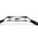 TIMAS WATCH FOR MEN- Leather Strap Black - Silver Dial - Quartz Watch for Gents - Image 4