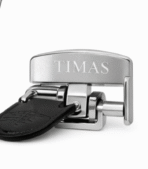 TIMAS WATCH FOR MEN- Leather Strap Black - Silver Dial - Quartz Watch for Gents - Image 5