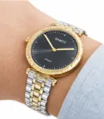 Black Timas Quartz Watch – Perfect For Men And Women Both Can Wear Timas Stainless Steel Watch - Timas Orignal Watch - Image 2