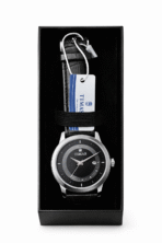 TIMAS WATCH FOR MEN- Leather Strap Black - Silver Dial - Quartz Watch for Gents - Image 6