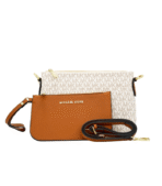 Michael Kors Jet Set Medium Wristlet Bag – Signature Logo Canvas Wallet - Image 4