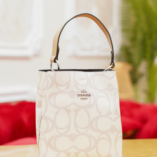 Coach Small Town Bucket Bag White – Women’s Luxury Designer Handbag