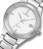 TIMAS Luxury Watch For Business Men | Stainless Steel | White Color | Luxury Feel Elegance - Image 3