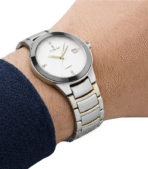 TIMAS Luxury Watch For Business Men | Stainless Steel | White Color | Luxury Feel Elegance - Image 2